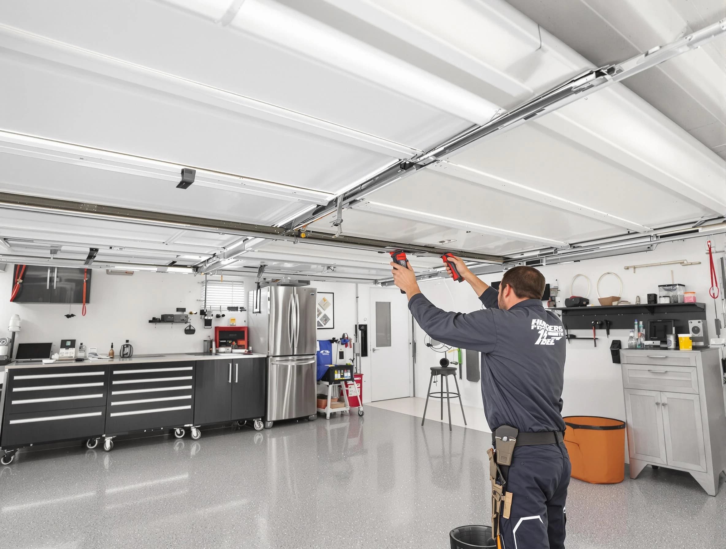 Overhead garage door repair service by Union Garage Door Repair in Union