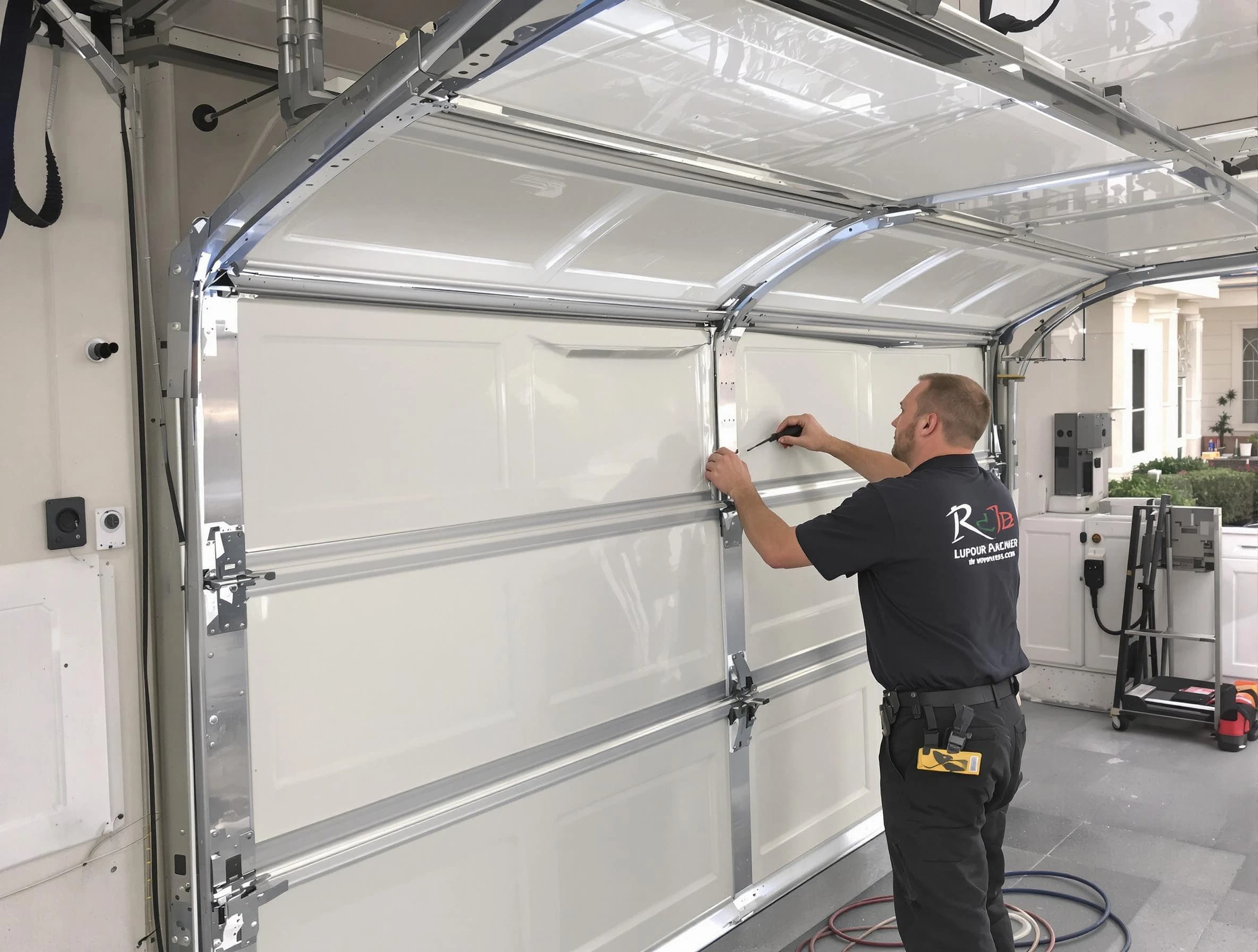 Union Garage Door Repair professional performing panel repair in Union