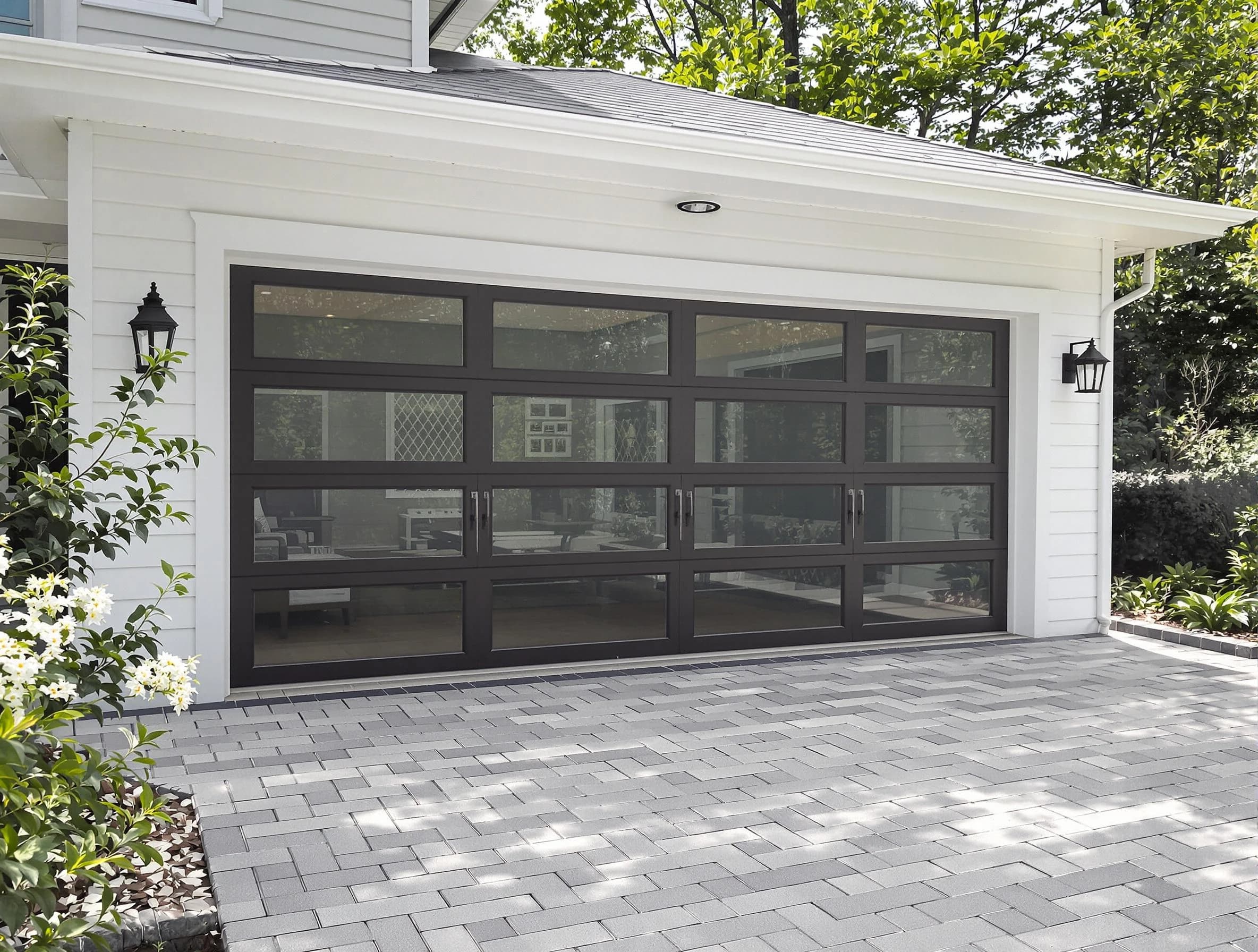 Union Garage Door Repair design specialist presenting custom garage door options to Union homeowner