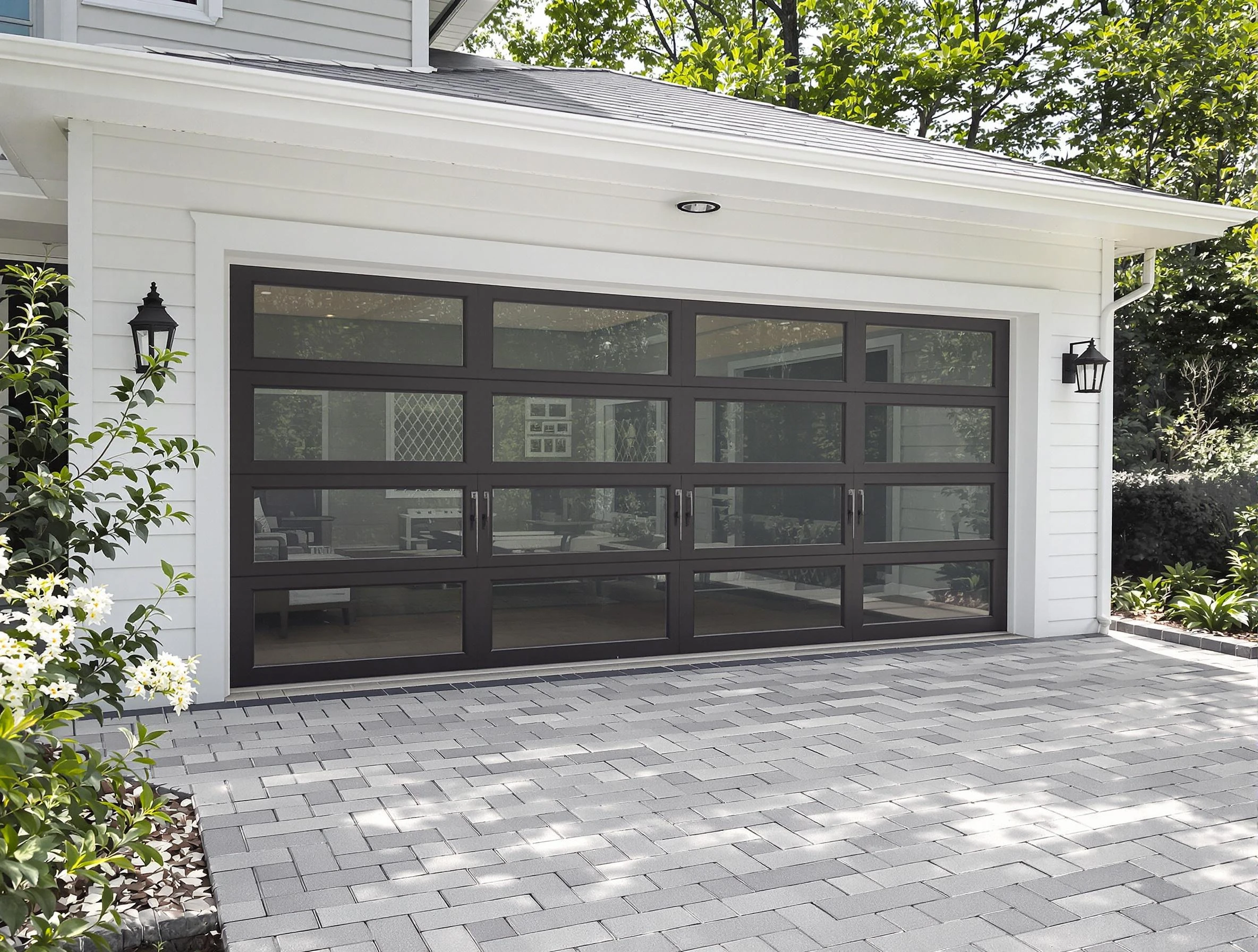 Union Garage Door Repair design specialist presenting custom garage door options to Union homeowner